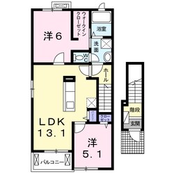 ラフレシール　Ａの物件間取画像